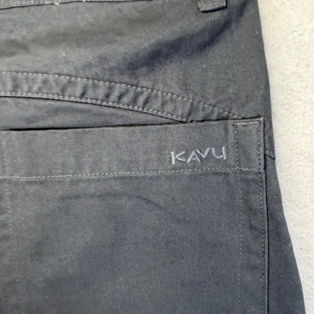 Kavu Mens 36 Shorts Gray Cotton Twill Outdoor Hiking Casual 5-Pocket Charcoal